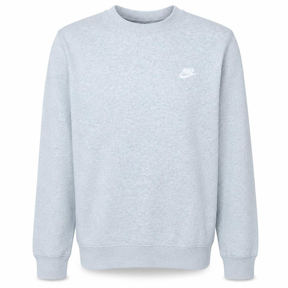 Nike Men’s Grey Sweatshirt Small Crew Neck Classic Fleece Pullover