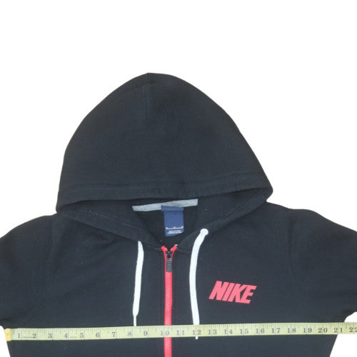 Nike Womens Black Full Zip Hoodie M Hooded Sweatshirt