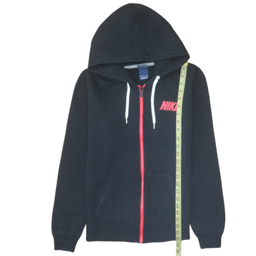Nike Womens Black Full Zip Hoodie M Hooded Sweatshirt