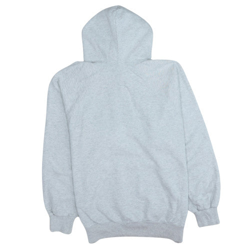Champion Mens Grey Pullover Hoodie M Classic Logo Fleece Sweatshirt
