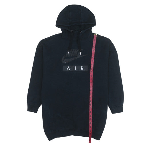Nike Women’s Black Small Pullover Hoodie Sweatshirt with Logo Print