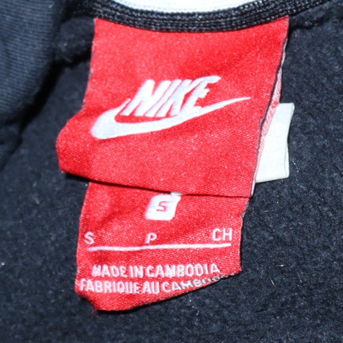 Nike Women’s Black Small Pullover Hoodie Sweatshirt with Logo Print