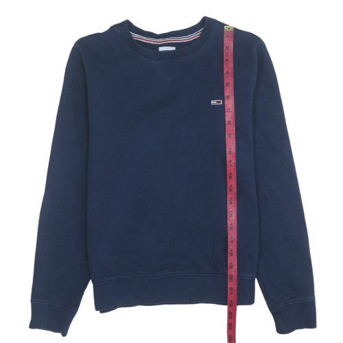 Tommy Jeans Men's Blue Regular Fit Crew Neck Sweatshirt Size S