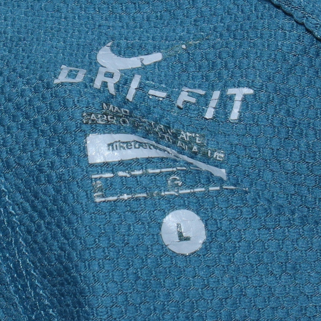 Nike Men's Blue Dri-Fit Full Zip Hoodie Size L Lightweight Sportswear