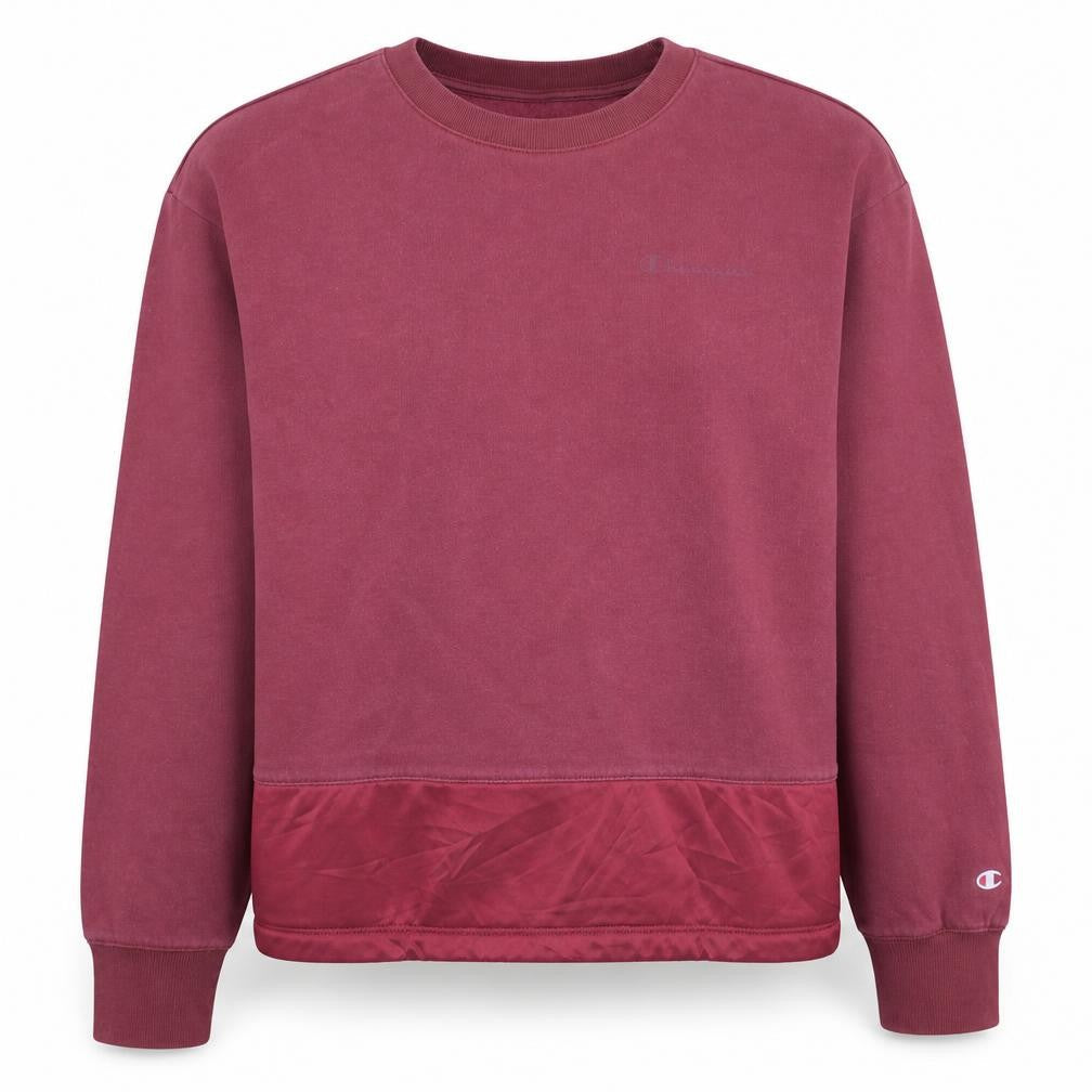 Champion Womens Maroon Large Crew Neck Pullover Sweatshirt