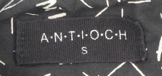 Antioch Men's Black Cotton Hooded Parka Jacket Size S