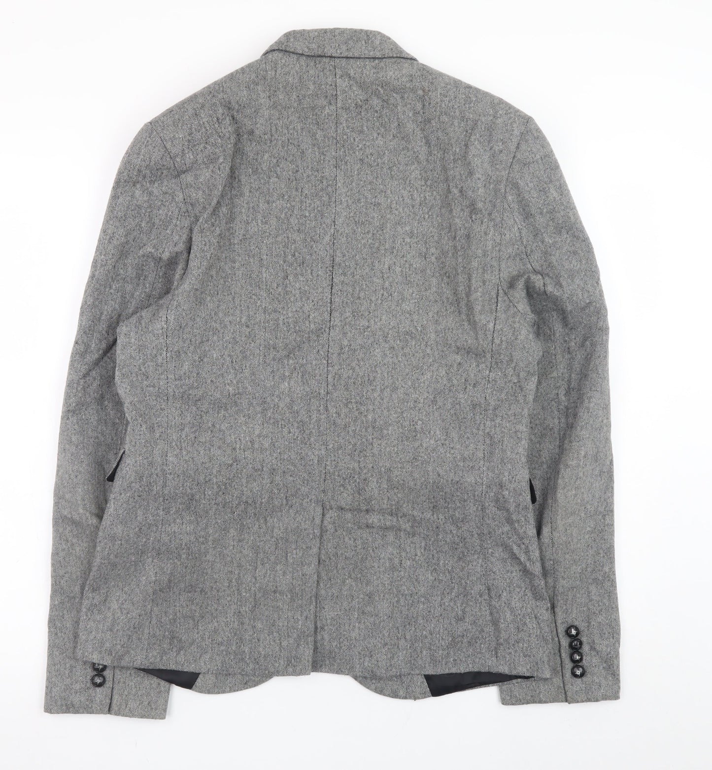 Burton Menswear London Men's Grey Wool Blazer Medium Regular Fit