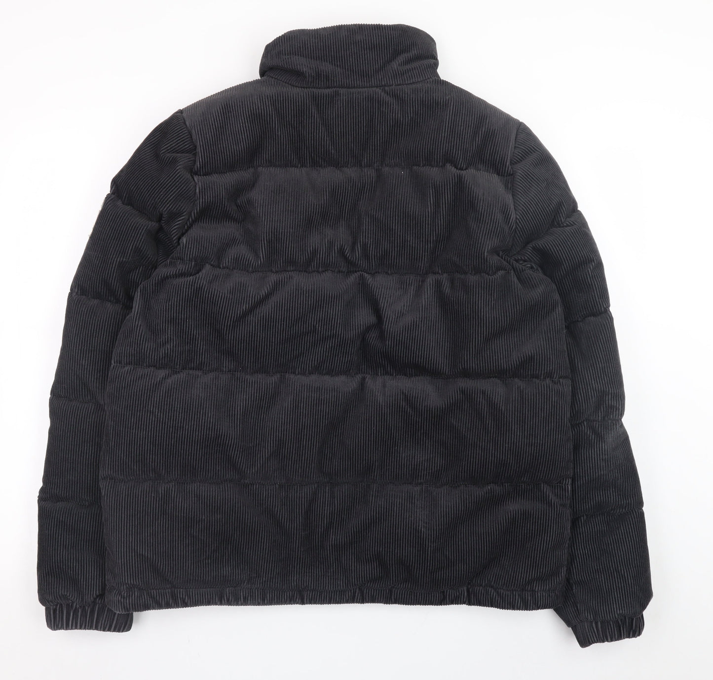 Jack Wolfskin Women Black Corduroy Puffer Jacket Size 10/12