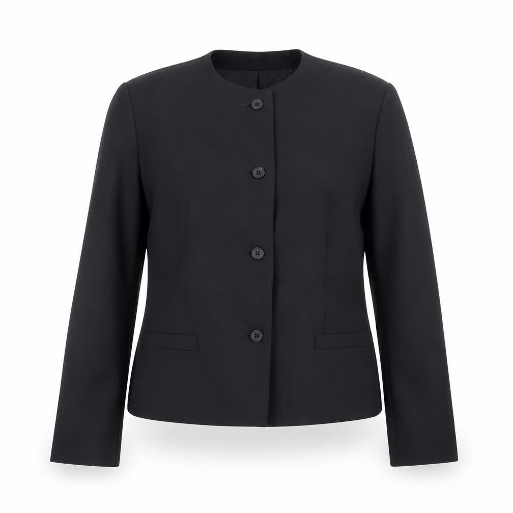 Marks & Spencer St Michael Women’s Black Wool Blazer Size 14 Classic Fit