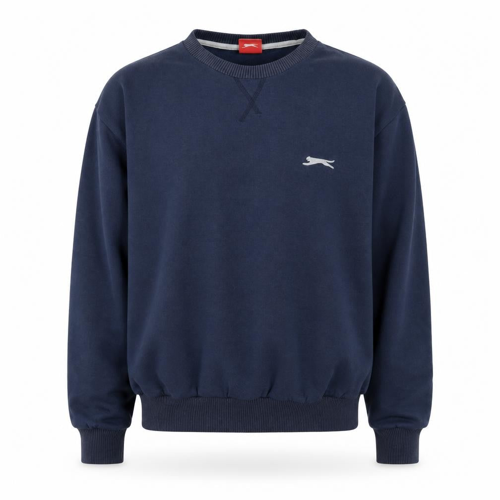 Slazenger Men's Blue Crew Neck Pullover Sweatshirt S Regular Fit