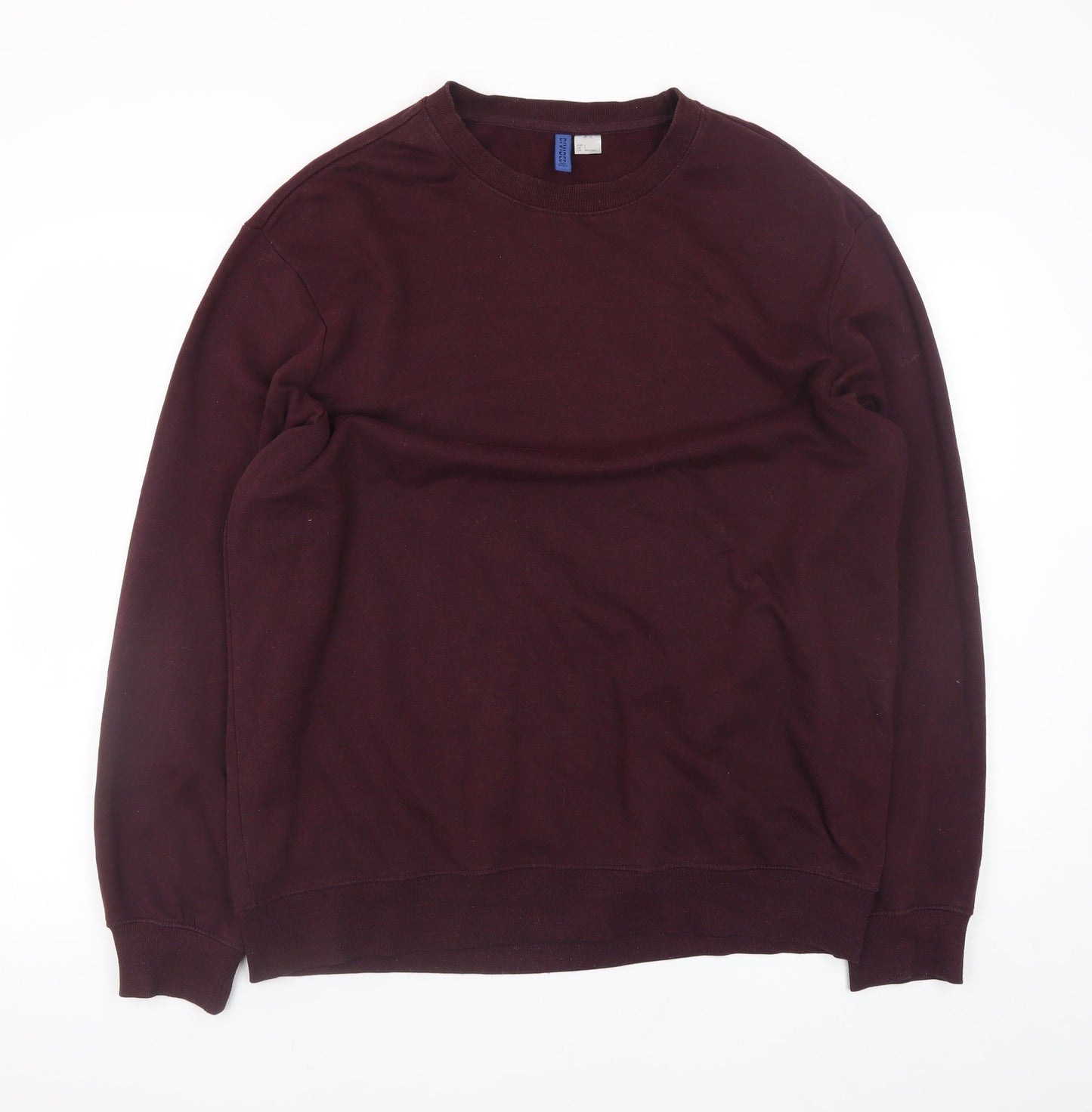 H&M Men's Brown Crew Neck Pullover Sweatshirt Size L