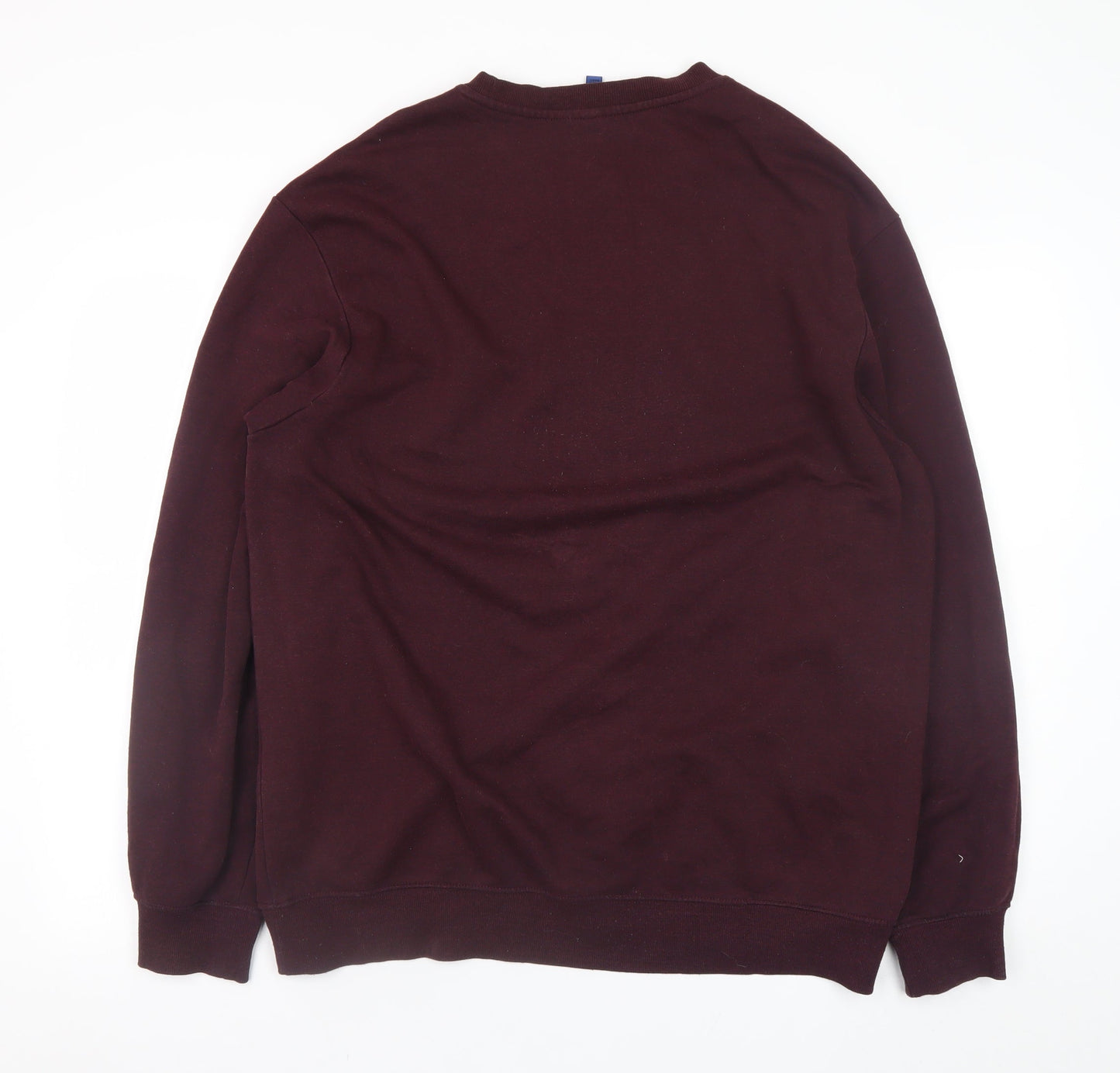 H&M Men's Brown Crew Neck Pullover Sweatshirt Size L