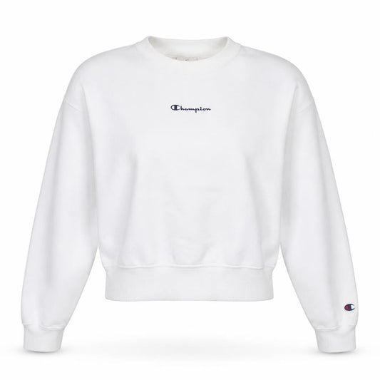 Champion Women's White Small Crew Neck Pullover Sweatshirt