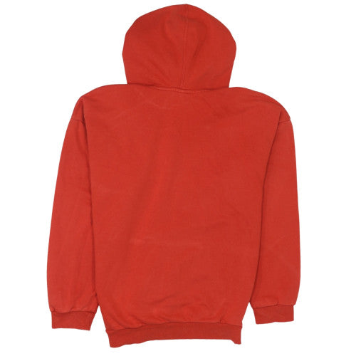 Adidas Womens Red Trefoil Pullover Hoodie Size 14 Cotton Blend