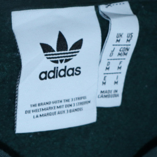 Adidas Men's Green Full Zip Hoodie M Sports Fleece