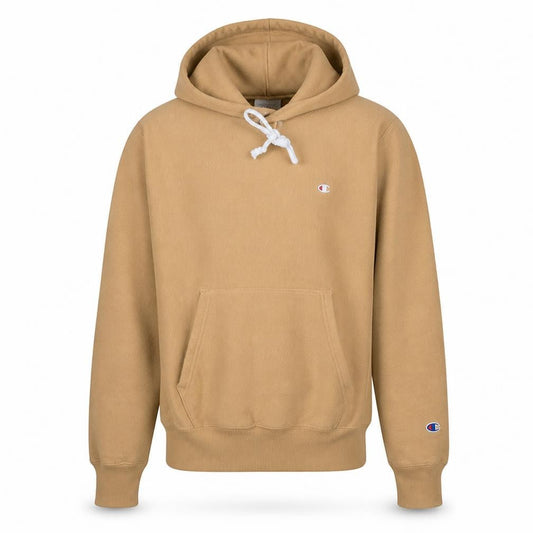 Champion Men's Beige Reverse Weave Pullover Hoodie XS