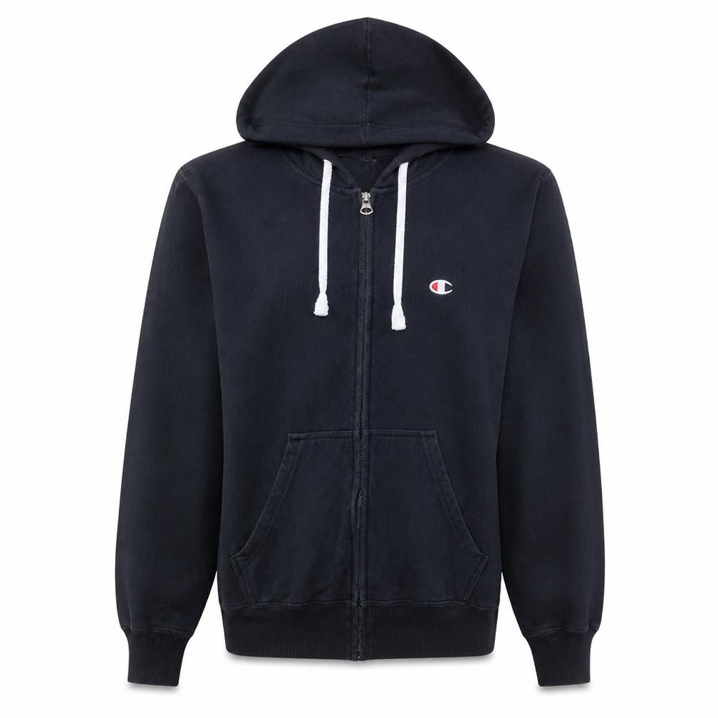 Champion Men's Black Full Zip Hoodie Size M Regular Fit