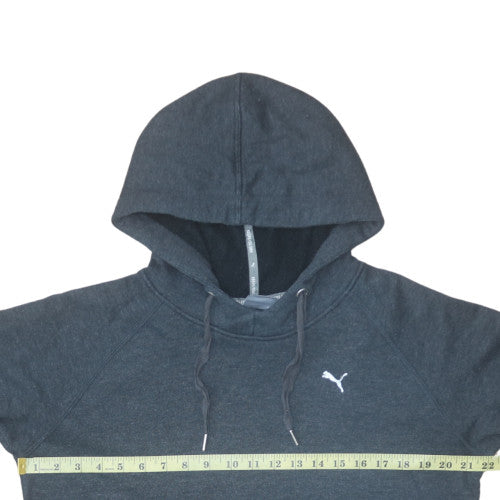 Puma Womens Black Size 14 Pullover Hoodie Sweatshirt Lined Hooded