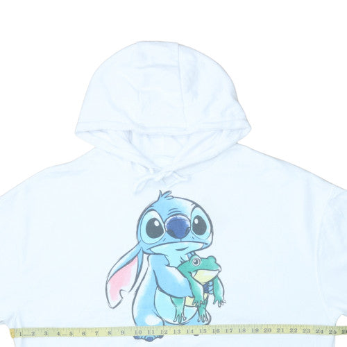 Primark Disney Stitch White Hoodie Women S Pullover Graphic Print