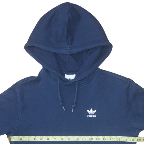 Adidas Men's Navy Blue Pullover Hoodie XS Cotton Blend