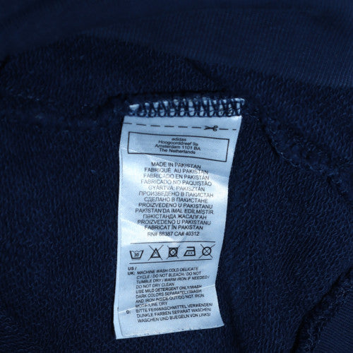 Adidas Men's Navy Blue Pullover Hoodie XS Cotton Blend