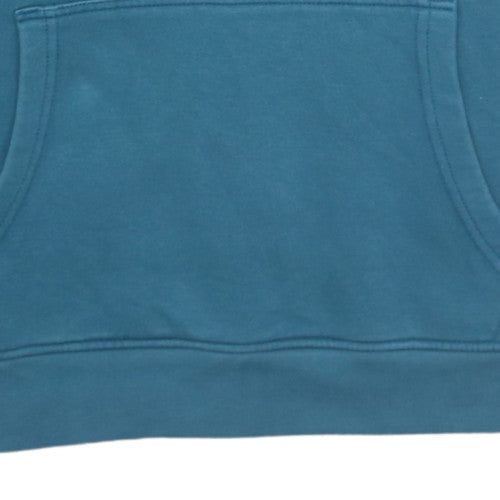 Kappa Mens Blue XS Pullover Hoodie with Logo Graphic Print