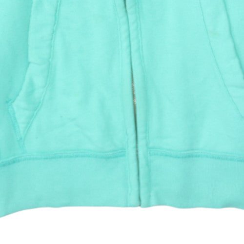 Hollister Women’s Blue Full Zip Hoodie Small Cotton Blend Casual