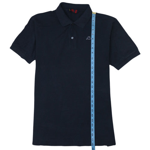 Kappa Men's Black Cotton Polo Shirt M Short Sleeve Classic Fit