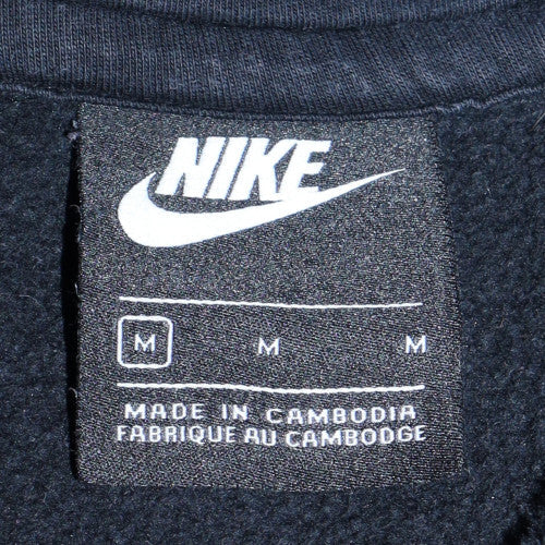 Nike Men's Black Pullover Hoodie M Regular Fit Fleece Sportswear