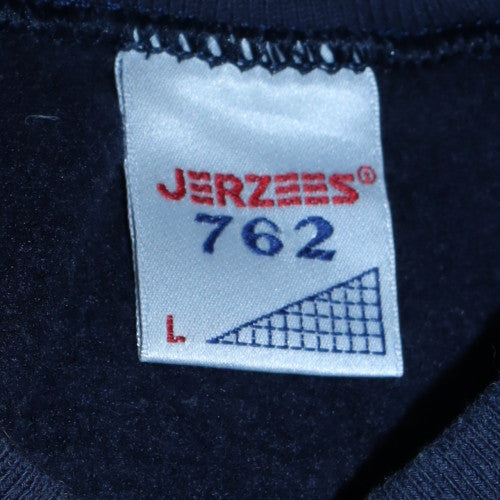 Jerzees Men's Navy Solid Gold 1996 Graphic Sweatshirt Size L