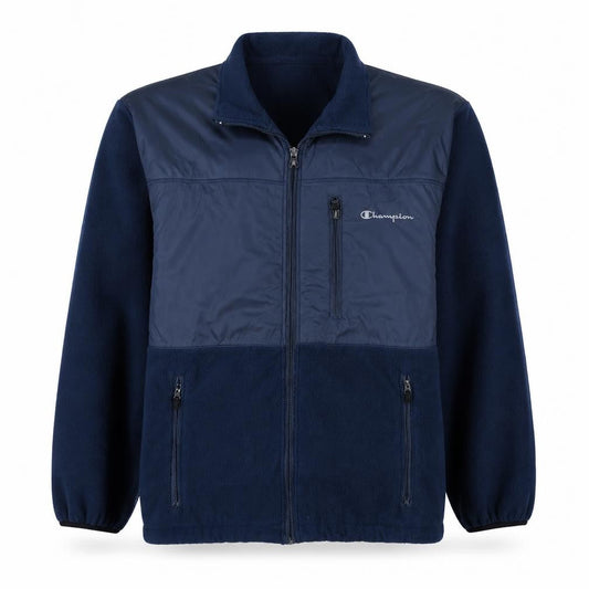 Champion Men's Blue L Fleece Lined Full Zip Basic Jacket
