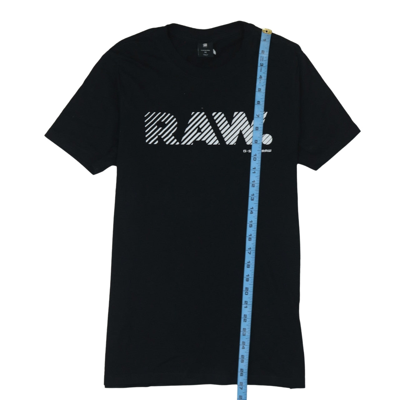 G-Star RAW Men's Black Slim Fit Graphic Logo T-Shirt Size M