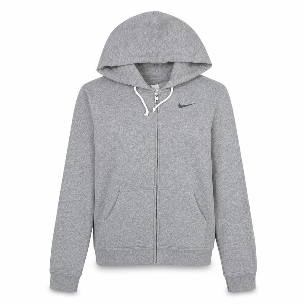 Nike Women Grey Full Zip Hoodie XS Athletic Dept Cotton Blend