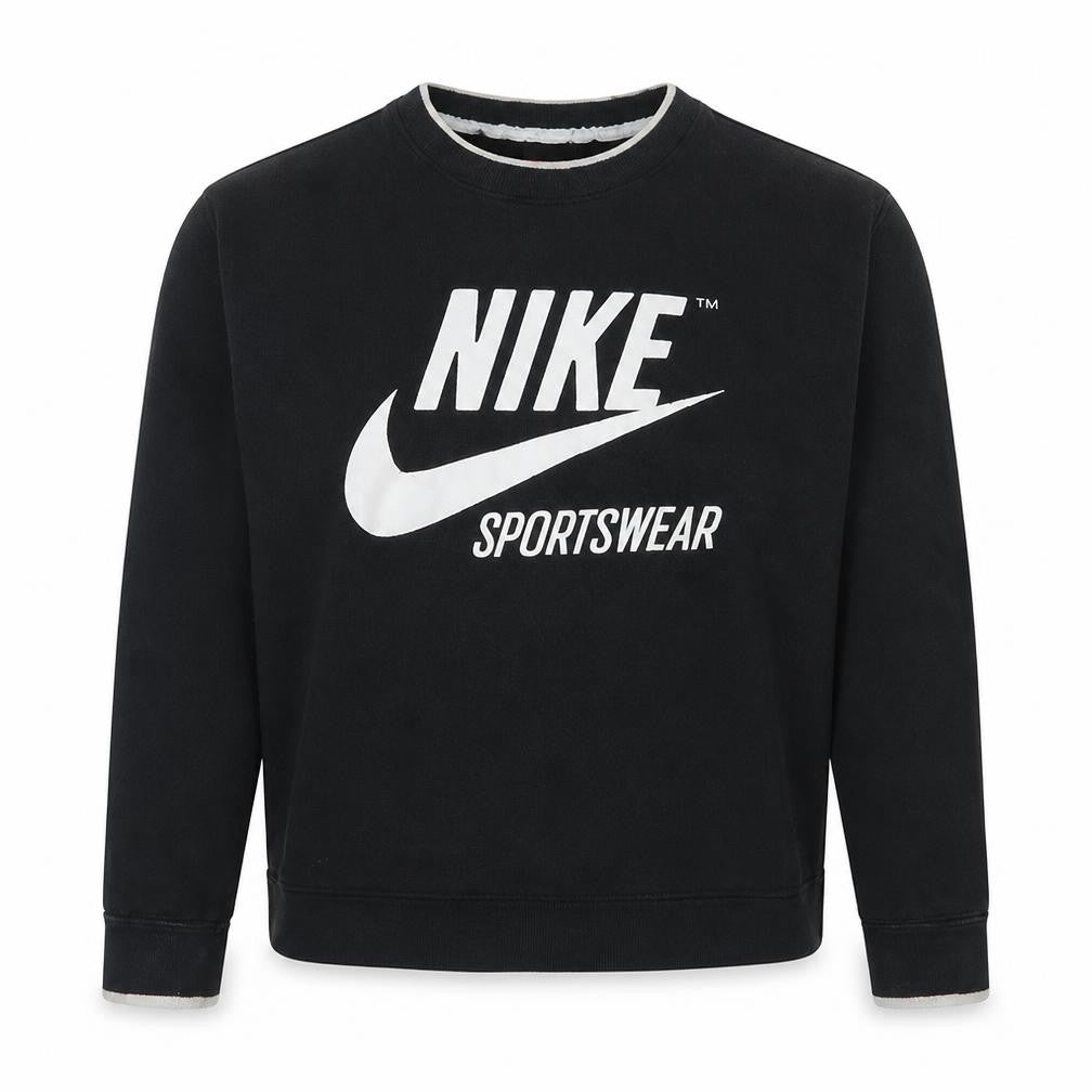 Nike Womens Black Sportswear Crew Neck Pullover Sweatshirt M