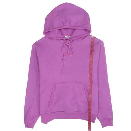 Levi's Womens Pink Pullover Hoodie XS Fleece Lined Casual Sweatshirt