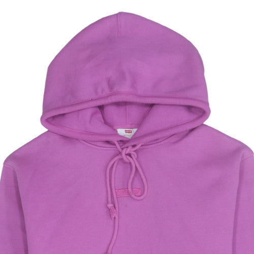 Levi's Womens Pink Pullover Hoodie XS Fleece Lined Casual Sweatshirt