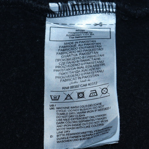 Adidas Men's Black Pullover Hoodie Small Classic Trefoil Logo