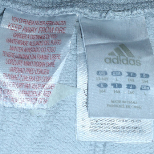 Adidas Boys Grey Jogger Sweatpants Size 146 Athletic Track Pants
