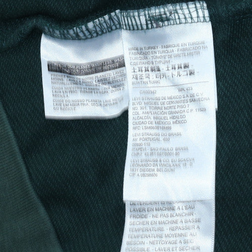Levi's Men's Green Pullover Hoodie L Logo Fleece Sweatshirt