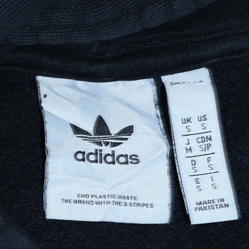 Adidas Men's Black Pullover Hoodie Small Regular Fit Logo Sportswear