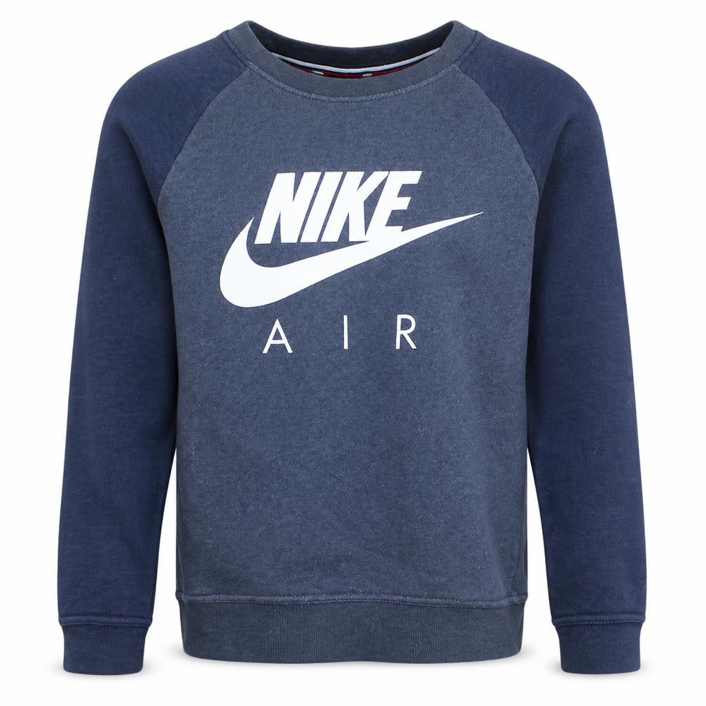 Nike Men's Blue XS Pullover Crew Neck Sweatshirt Graphic Print