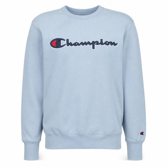 Champion Men's Blue Small Pullover Sweatshirt with Logo