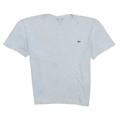 Lacoste Men's Grey Regular Fit Cotton Crew Neck T-Shirt Size L