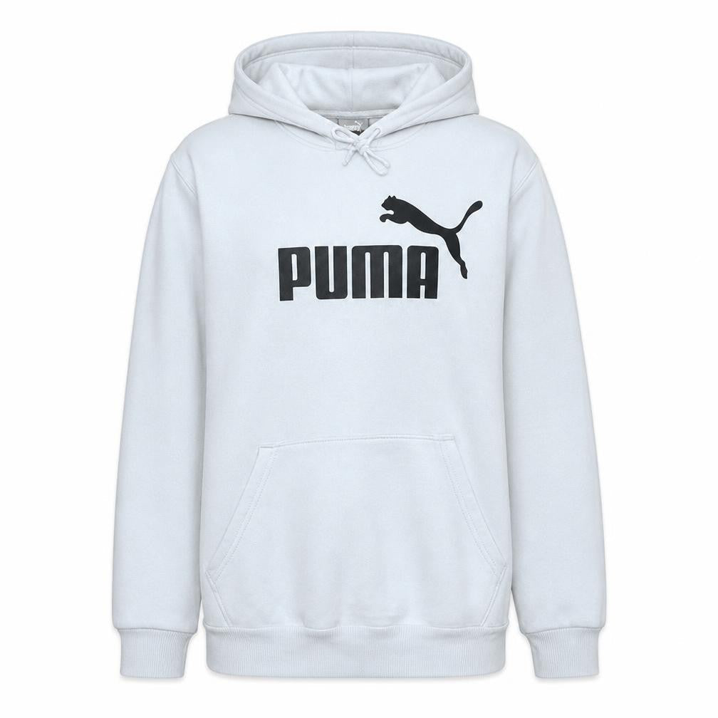 Puma Women White Pullover Hoodie Medium Logo Print Casual