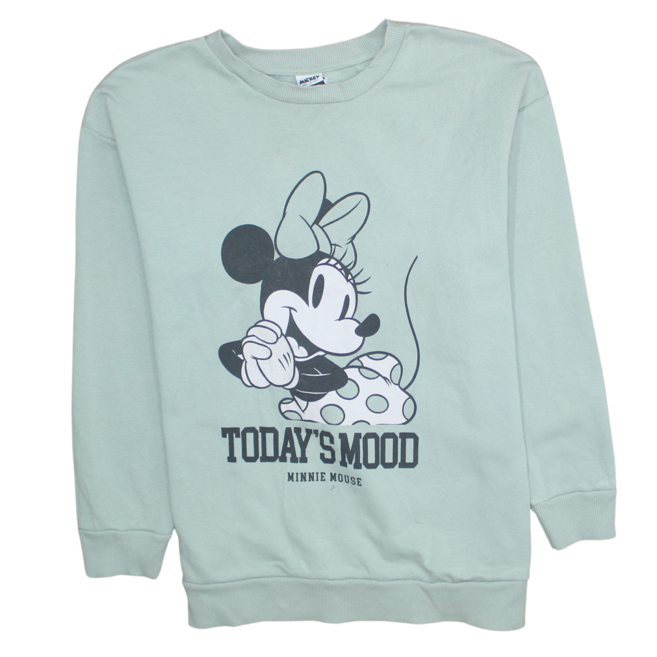 George Women Green Minnie Mouse Graphic Pullover Sweatshirt Size 16-18