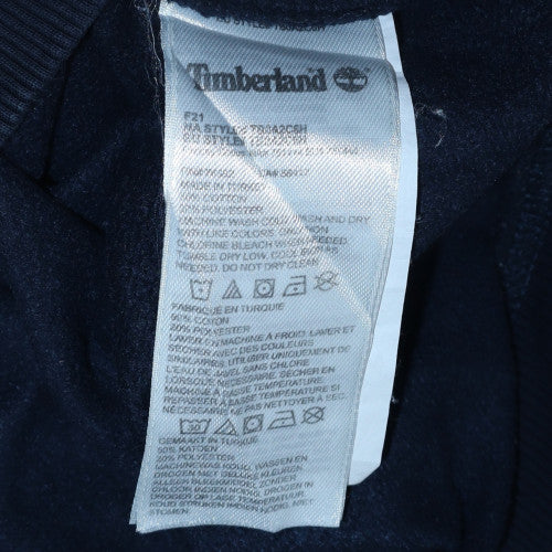 Timberland Men's Blue Logo Crew Neck Sweatshirt Size S Regular Fit