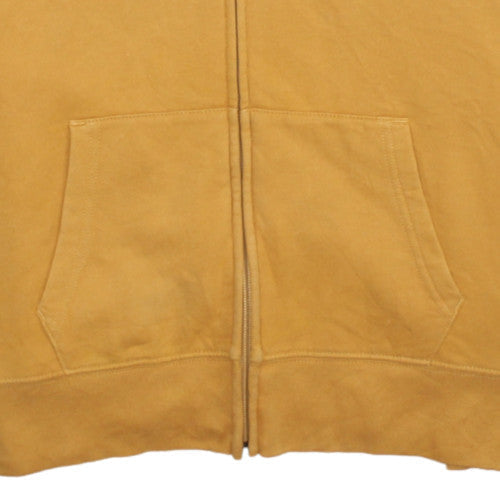 GAP Women Mustard Yellow Full Zip Hoodie XL Cotton Blend Casual