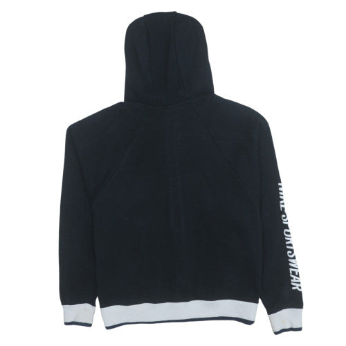 Nike Womens Black Full Zip Hoodie Medium Sportswear Logo Sweatshirt