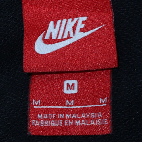 Nike Womens Black Full Zip Hoodie Medium Sportswear Logo Sweatshirt