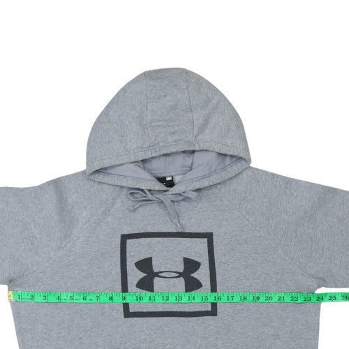 Under Armour Mens Grey Pullover Hoodie L Sports Fleece Sweatshirt